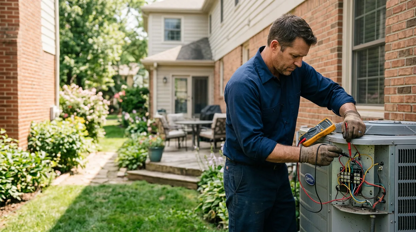 HVAC technician working near Willow City, TX